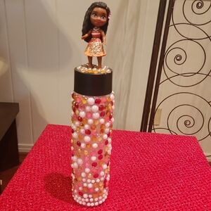 Beaded  Moana Decorative Bottle